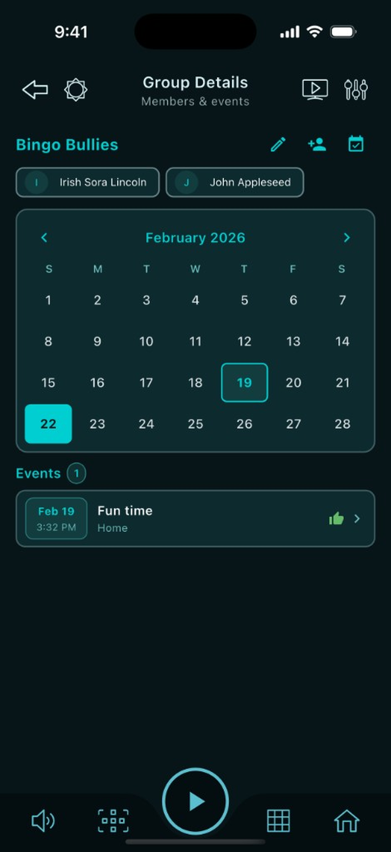 Members & events